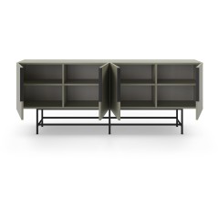 Buffet ELDIA – Vert – 4 portes – 200 x 40 x 77,9 cm
