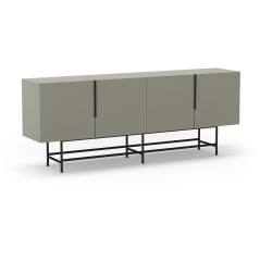 Buffet ELDIA – Vert – 4 portes – 200 x 40 x 77,9 cm
