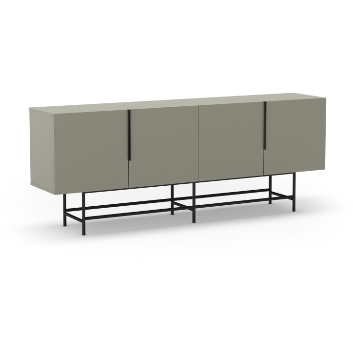 Buffet ELDIA – Vert – 4 portes – 200 x 40 x 77,9 cm Buffet ELDIA – Vert – 4 portes – 200 x 40 x 77,9 cm