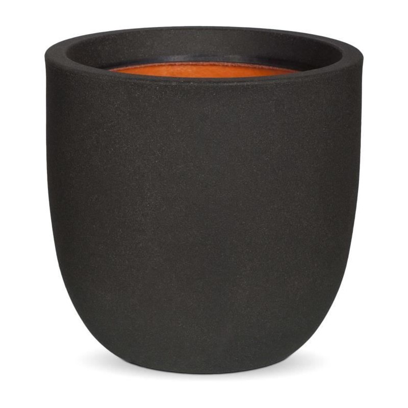 CAPI EUROPE Pot de fleurs boule SMOOTH NL - 35x34 cm - Noir CAPI EUROPE Pot de fleurs boule SMOOTH NL - 35x34 cm - Noir