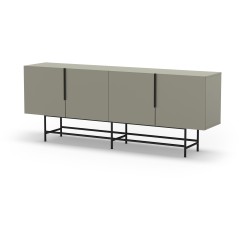 Buffet ELDIA – Vert – 4 portes – 200 x 40 x 77,9 cm