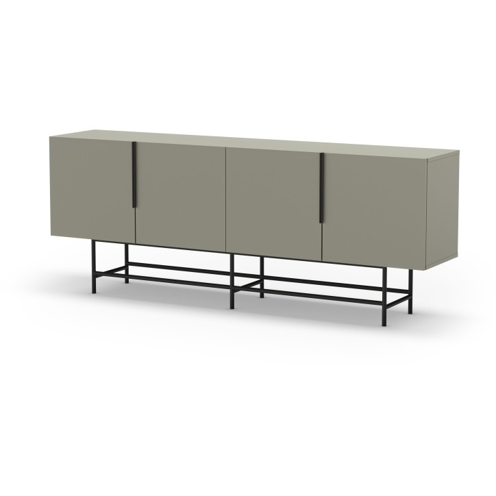 Buffet ELDIA – Vert – 4 portes – 200 x 40 x 77,9 cm Buffet ELDIA – Vert – 4 portes – 200 x 40 x 77,9 cm