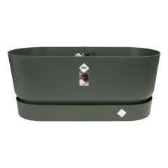 ELHO Jardiniere avec roues Greenville Terrasse 80 - L 35 x W 78 x H 33
