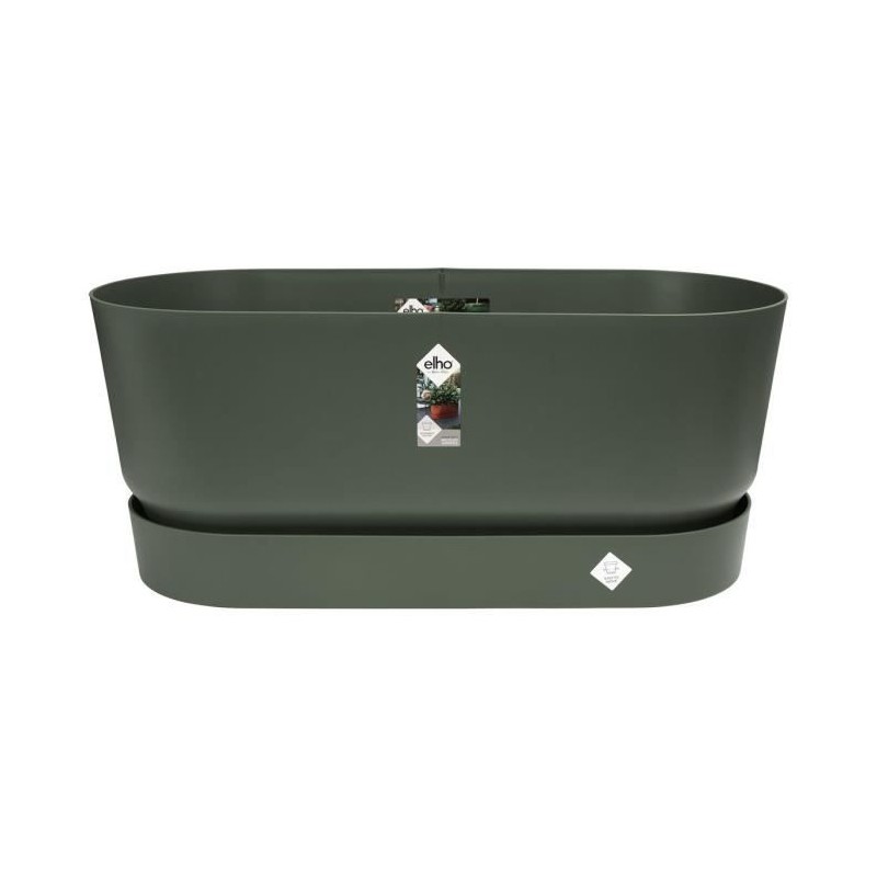 ELHO Jardiniere avec roues Greenville Terrasse 80 - L 35 x W 78 x H 33