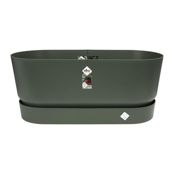 ELHO Jardiniere avec roues Greenville Terrasse 80 - L 35 x W 78 x H 33.5 cm- Leaf green ELHO Jardiniere avec roues Greenville Terrasse 80 - L 35 x W 78 x H 33.5 cm- Leaf green