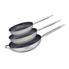 Set de 3 poeles a induction - ELO - Professional - Inox 18/10 ELODUR -