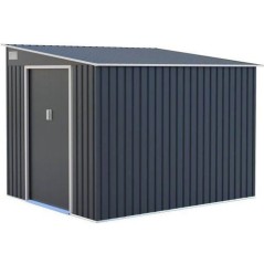 Abri de jardin en métal 5,5 m² - 215 x 257 x 193 cm - TORONTO - Kit