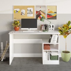 Bureau d'étude - BAHAR - Blanc - 120 x 74 x 50 cm