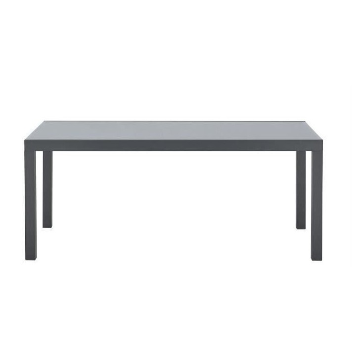 Ensemble repas de jardin 6 a 8 personnes : Table extensible 180-240 cm + 2 fauteuils + 6 chaises - Gris