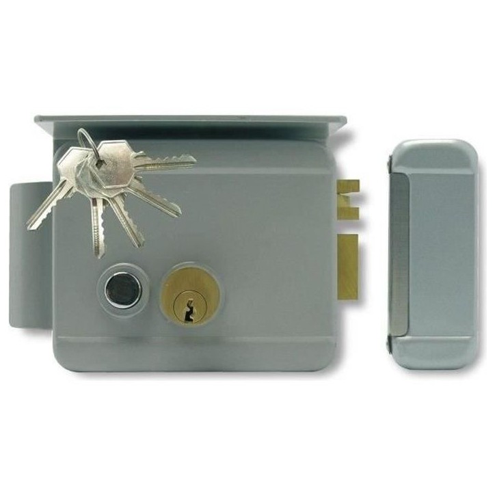 Serrure électrique réversible - EXTEL WE 5001/2 BIS - 5 clés incluses - Gris Serrure électrique réversible - EXTEL WE 5001/2 BIS - 5 clés incluses - Gris