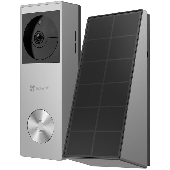Sonnette vidéo connectée - EZVIZ - HP3 PRO - Panneau solaire argent inclus Sonnette vidéo connectée - EZVIZ - HP3 PRO - Panneau solaire argent inclus