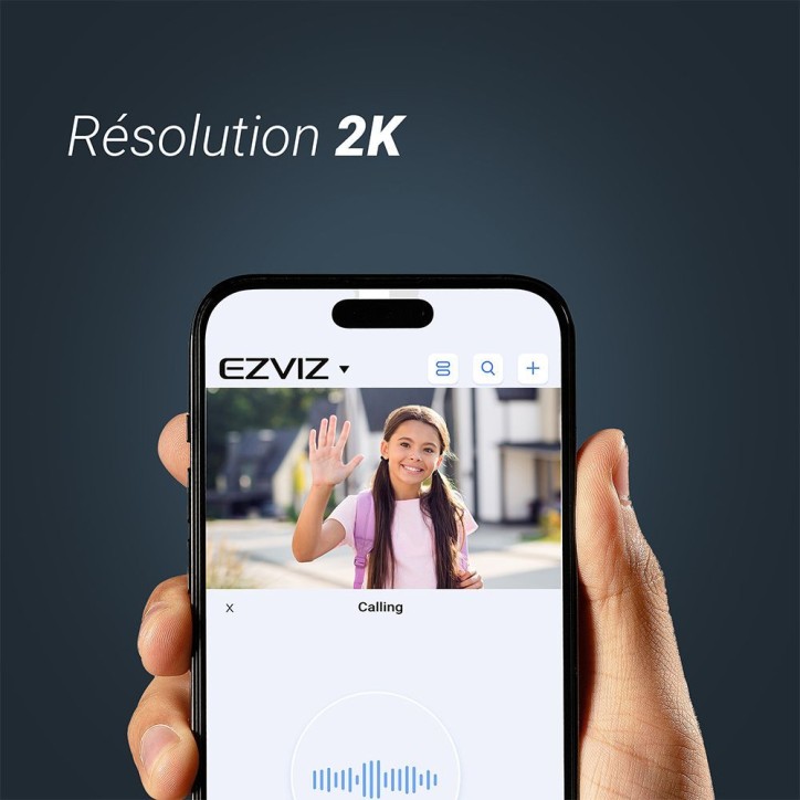 Sonnette vidéo connectée - EZVIZ - HP3 PRO - Panneau solaire argent inclus Sonnette vidéo connectée - EZVIZ - HP3 PRO - Panneau solaire argent inclus