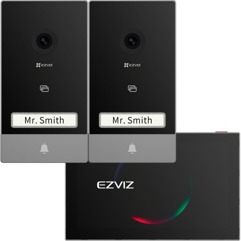 Visiophone - EZVIZ - HP7- 2 ENTRY KIT - 2 platines de rue - Ecran int