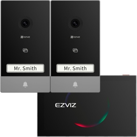 Visiophone - EZVIZ - HP7- 2 ENTRY KIT - 2 platines de rue - Ecran int