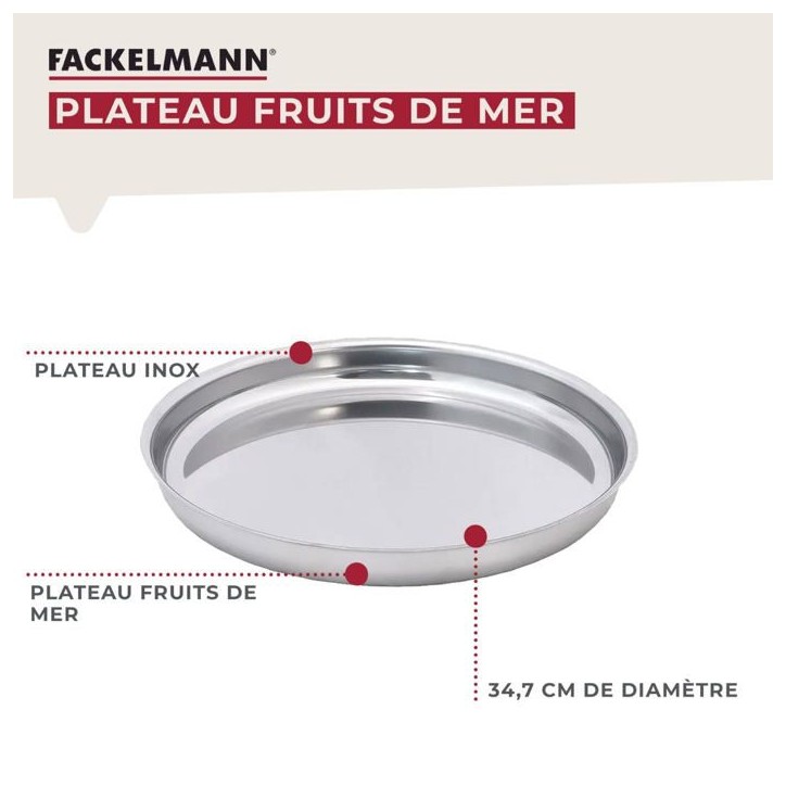 Ensemble de support et plateau pour fruits de mer - FACKELMANN - Spécialités Culinaires