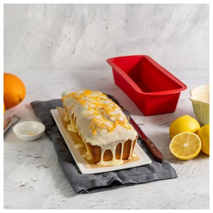 Moule a kougelhopf et moule a cakes en silicone - DR oeTKER - Flexxibel Love - Rouge