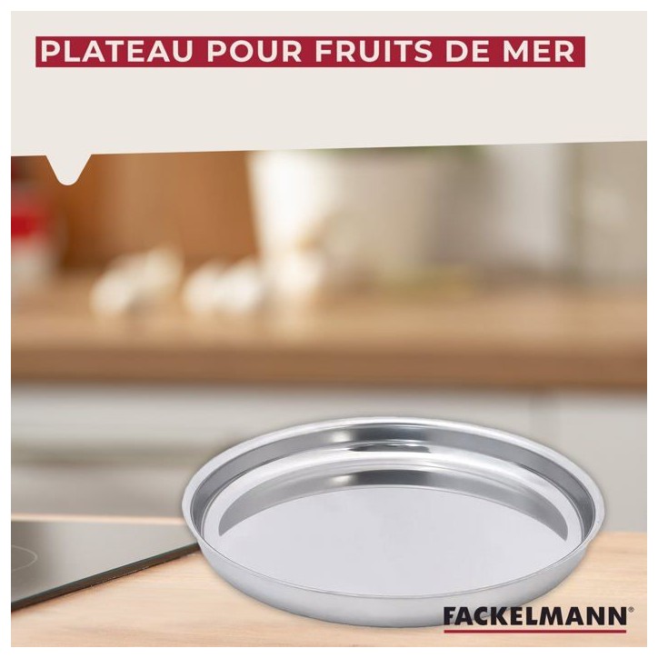 Lot de 2 plateaux pour fruits de mer - FACKELMANN - Spécialités Culinaires - 34,7 cm