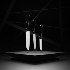 Ensemble de 3 couteaux de cuisine - NIROSTA - 20, 22 et 26 cm