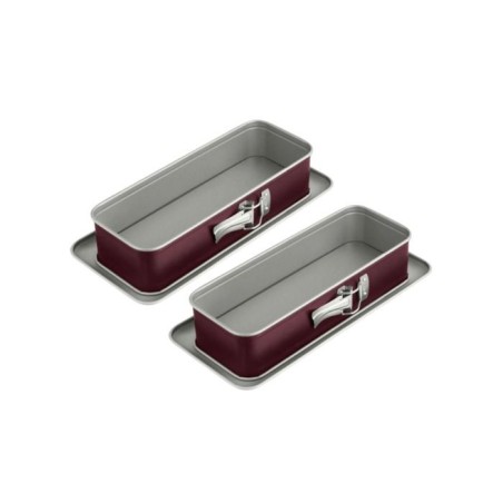 Lot de 2 moules a cakes a charniere - DR oeTKER - Back-Liebe Bicolor -