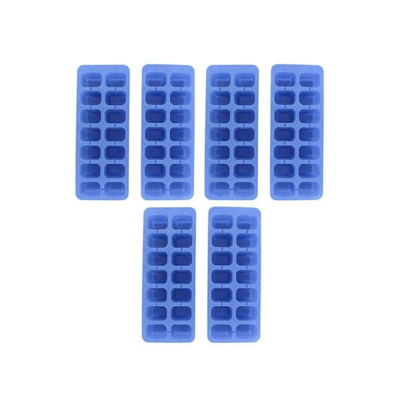 Lot de 6 Bacs a glaçons - FACKELMANN - Bar Concept - Jusqu'a 14 glaç