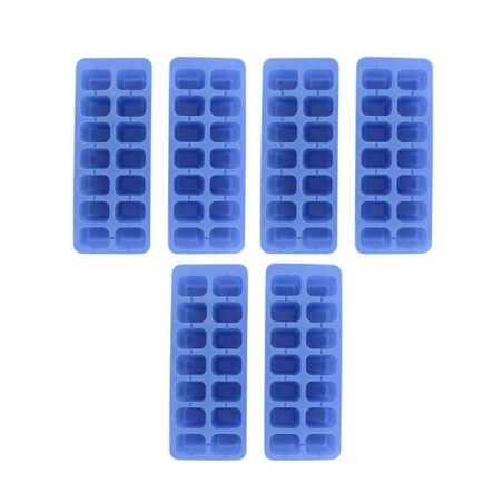 Lot de 6 Bacs a glaçons - FACKELMANN - Bar Concept - Jusqu'a 14 glaç
