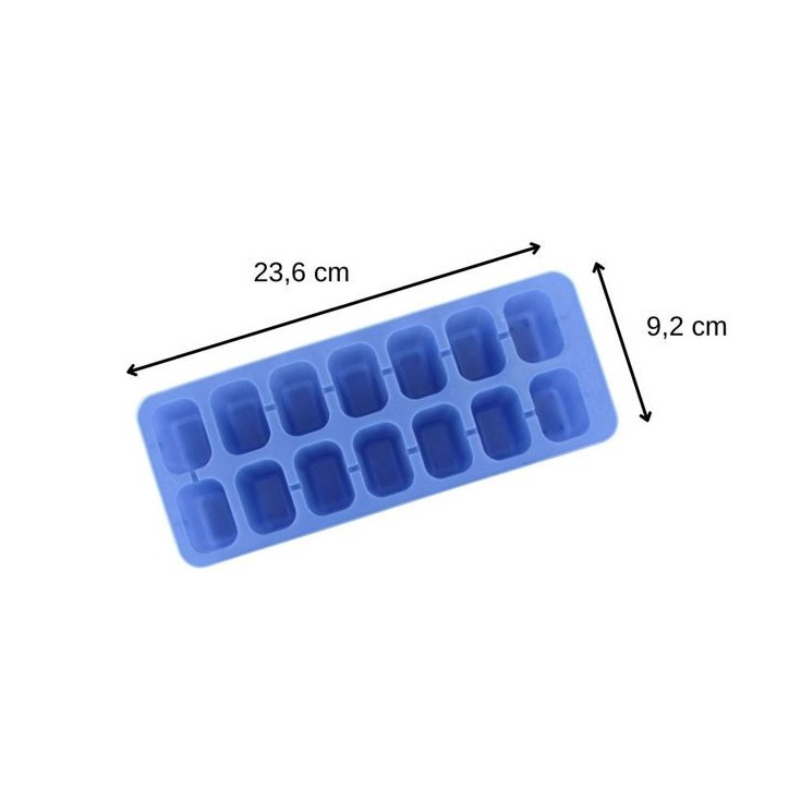 Lot de 6 Bacs a glaçons - FACKELMANN - Bar Concept - Jusqu'a 14 glaçons pour un total de 70 glaçons