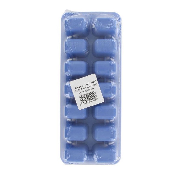 Lot de 6 Bacs a glaçons - FACKELMANN - Bar Concept - Jusqu'a 14 glaçons pour un total de 70 glaçons