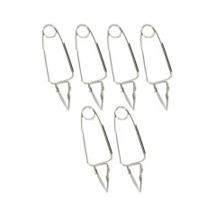 Lot de 6 pinces a escargots - FACKELMANN - Acier inoxydable