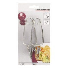 Lot de 6 pinces a escargots - FACKELMANN - Acier inoxydable