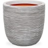 CAPI EUROPE Jardiniere NATURE RIB - 35x34 cm - Ivoire