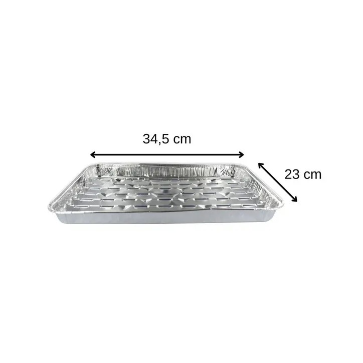 Lot de 20 barquettes - FACKELMANN - Aluminium - 34 x 23 cm Lot de 20 barquettes - FACKELMANN - Aluminium - 34 x 23 cm