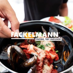 Marmite a moules émaillée - Tous feux dont induction - FACKELMANN -