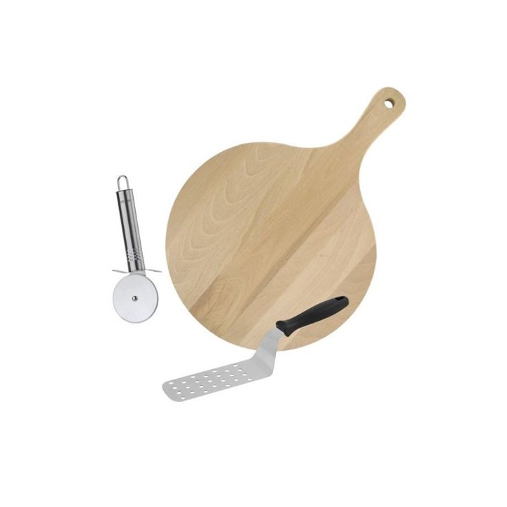 Ensemble de 3 ustensiles pour pizzas - FACKELMANN Ensemble de 3 ustensiles pour pizzas - FACKELMANN