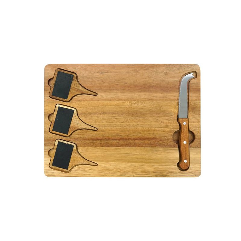 Plateau a fromage - FACKELMANN - Avec ardoises + couteau a fromage - 3