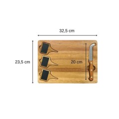 Plateau a fromage - FACKELMANN - Avec ardoises + couteau a fromage - 3