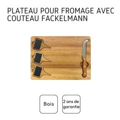Plateau a fromage - FACKELMANN - Avec ardoises + couteau a fromage - 3