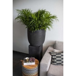 CAPI EUROPE Jardiniere NATURE RIB - 54x52 cm - Noir