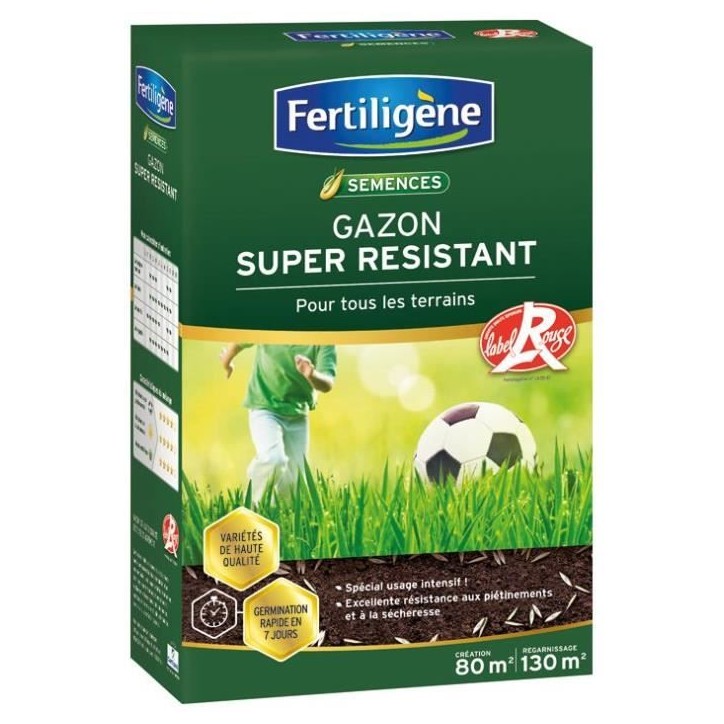 FERTILIGENE Gazon Super Résistant Tous Terrains - 2 kg FERTILIGENE Gazon Super Résistant Tous Terrains - 2 kg