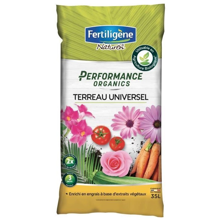 Terreau Performance Organics Universel - FERTILIGENE - 35 L