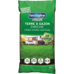 FERTILIGENE Terre a gazon enrichie responsable 40 L