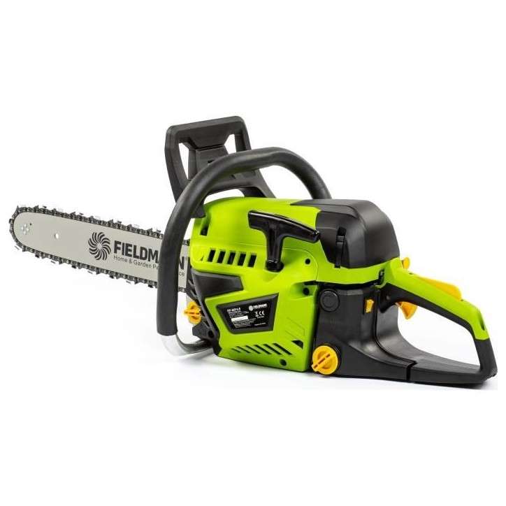 Tronçonneuse thermique - FIELDMANN - 45cc - Guide 40 cm - Maintenance facile