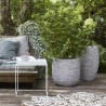 CAPI EUROPE Pot de fleurs NATURE RIB - 54x52 cm - 113 L - Ivoire