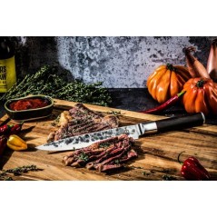 Couteau a viande - FORGED - SEBRA - Acier japonais 440C - Manche en bo