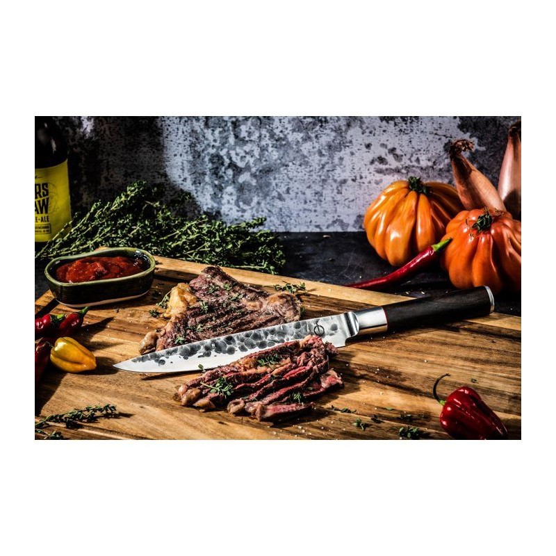 Couteau a viande - FORGED - SEBRA - Acier japonais 440C - Manche en bo