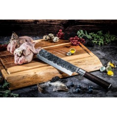 Couperet - FORGED - SEBRA - Acier japonais 440C - Manche en bois Dalbe