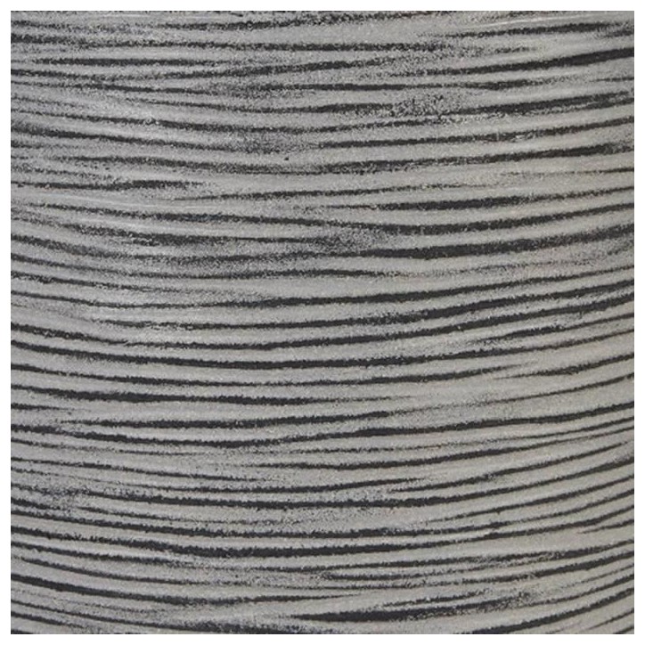 CAPI EUROPE Pot de fleurs élégant bas NATURE RIB - 46x58 cm - Anthracite CAPI EUROPE Pot de fleurs élégant bas NATURE RIB - 46x58 cm - Anthracite