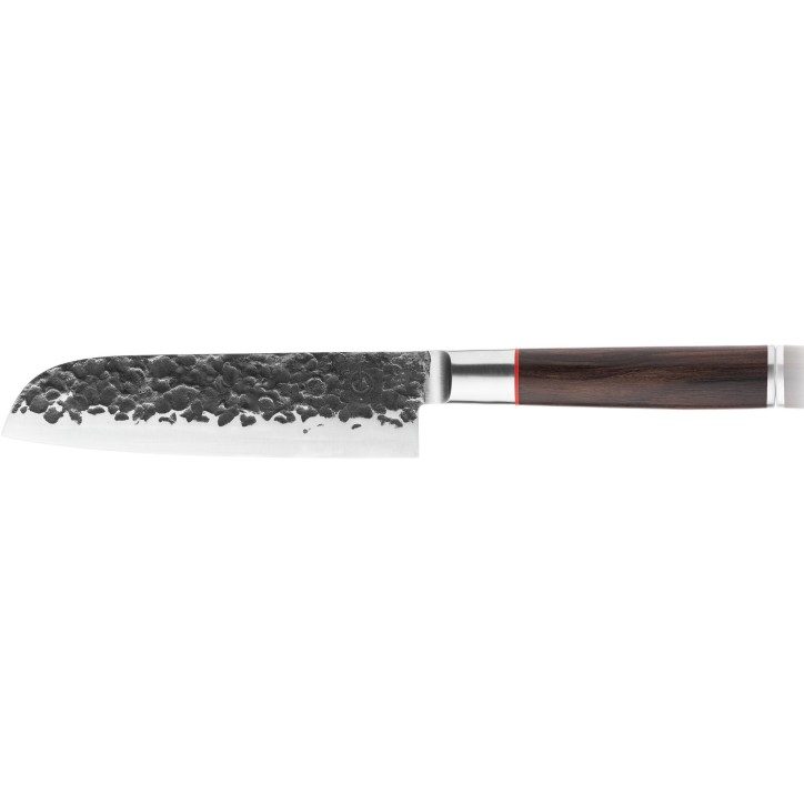 Couteau Santoku - FORGED - SEBRA - Acier japonais 440C - Manche en bois Dalbergia - L 18 cm