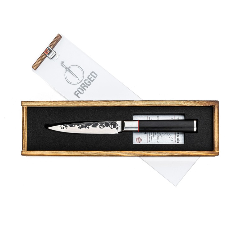 Couteau a ménager - FORGED - SEBRA - Acier japonais 440C - Manche en bois Dalbergia - L 12,5 cm