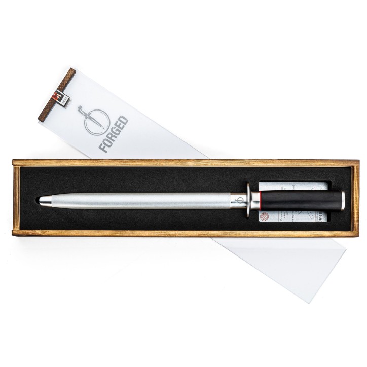 Fusil a aiguiser - FORGED - SEBRA - Acier japonais 440C - Manche en bois Dalbergia - L 43,5 cm