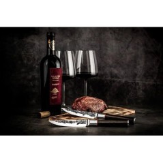 Set de 4 couteaux a steak - FORGED - SEBRA - Acier japonais 440C - Man